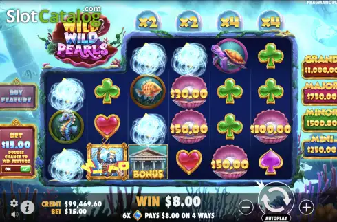 Οθόνη5. Wild Wild Pearls Κουλοχέρης