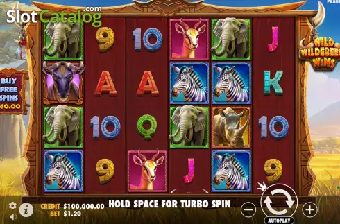 Οθόνη2. Wild Wildebeest Wins Κουλοχέρης