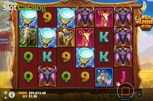 Οθόνη6. Wild Wildebeest Wins Κουλοχέρης
