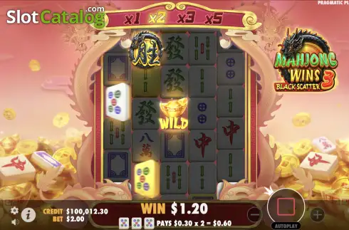 Οθόνη5. Mahjong Wins 3 - Black Scatter Κουλοχέρης 