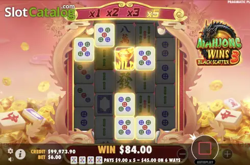 Οθόνη6. Mahjong Wins 3 - Black Scatter Κουλοχέρης 