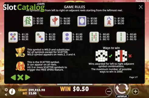 Οθόνη8. Mahjong Wins 3 - Black Scatter Κουλοχέρης 