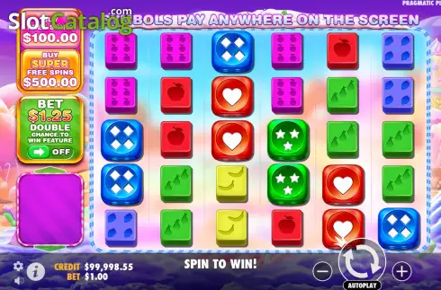 Οθόνη2. Sweet Bonanza 1000 Dice Κουλοχέρης 