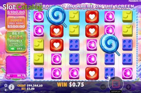 Οθόνη5. Sweet Bonanza 1000 Dice Κουλοχέρης 
