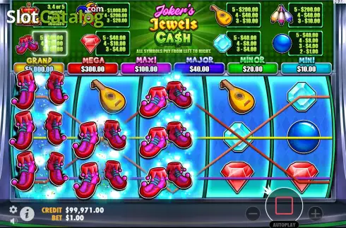 Οθόνη5. Joker’s Jewels Cash Κουλοχέρης