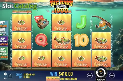 Οθόνη4. Big Bass Bonanza 1000 Κουλοχέρης