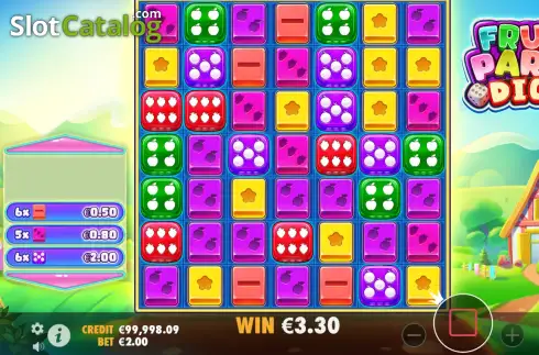 Οθόνη3. Fruit Party Dice Κουλοχέρης