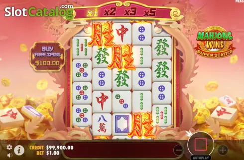 Οθόνη7. Mahjong Wins Super Scatter Κουλοχέρης