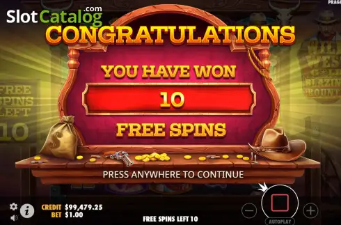 Οθόνη8. Wild West Gold Blazing Bounty Κουλοχέρης