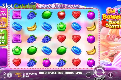 Οθόνη2. Sweet Bonanza Super Scatter Κουλοχέρης