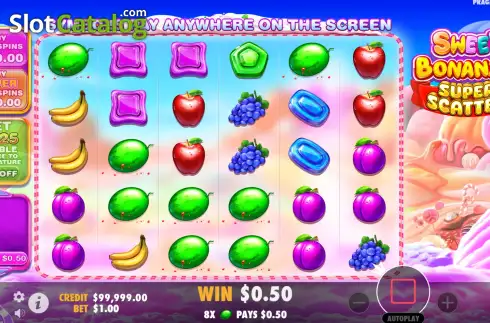 Οθόνη3. Sweet Bonanza Super Scatter Κουλοχέρης