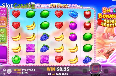 Οθόνη4. Sweet Bonanza Super Scatter Κουλοχέρης