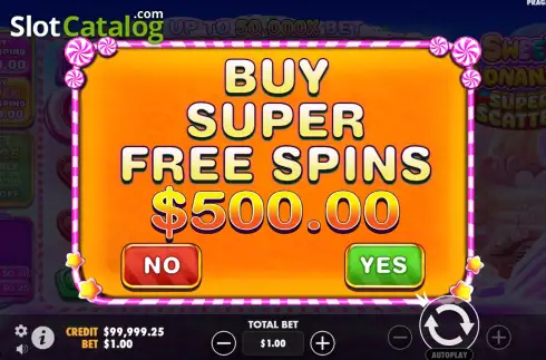 Οθόνη5. Sweet Bonanza Super Scatter Κουλοχέρης