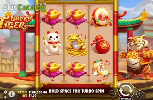 Οθόνη3. Lucky Tiger (Pragmatic Play) Κουλοχέρης