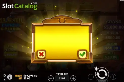 Οθόνη7. Majestic Express Gold Run Κουλοχέρης