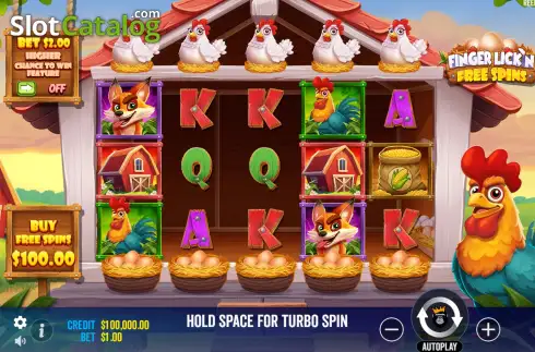 Οθόνη3. Finger Lick’n Free Spins Κουλοχέρης 
