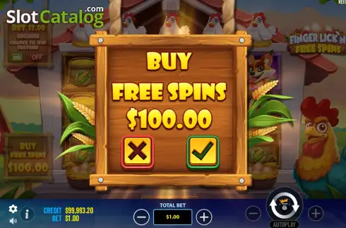Οθόνη6. Finger Lick’n Free Spins Κουλοχέρης 