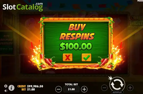 Οθόνη5. Chilli Heat Spicy Spins Κουλοχέρης