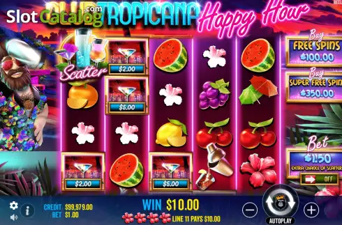 Οθόνη4. Club Tropicana Happy Hour Κουλοχέρης 