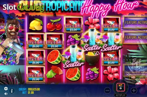 Οθόνη6. Club Tropicana Happy Hour Κουλοχέρης 