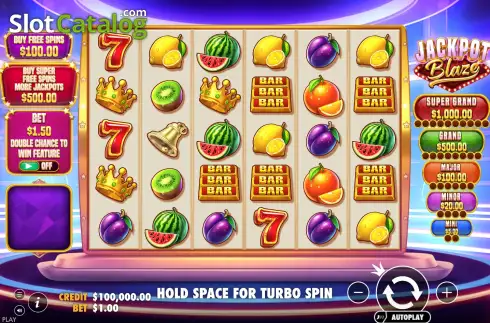 Οθόνη2. Jackpot Blaze Κουλοχέρης 