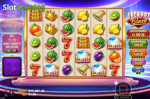 Οθόνη6. Jackpot Blaze Κουλοχέρης 