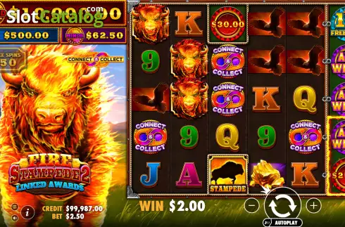 Οθόνη3. Fire Stampede 2 Κουλοχέρης