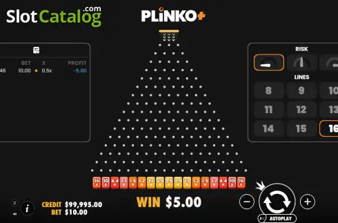 Οθόνη2. Plinko+ (Pragmatic Play) Κουλοχέρης