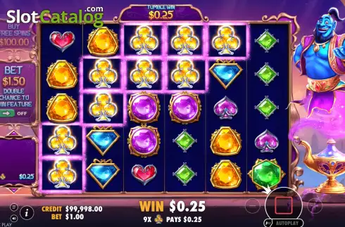 Οθόνη3. Genie’s Gem Bonanza Κουλοχέρης