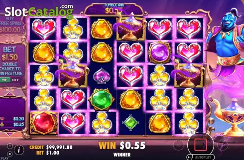 Οθόνη5. Genie’s Gem Bonanza Κουλοχέρης