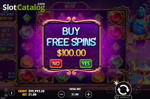 Οθόνη6. Genie’s Gem Bonanza Κουλοχέρης