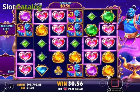 Οθόνη9. Genie’s Gem Bonanza Κουλοχέρης
