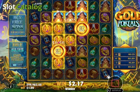 Οθόνη4. Gold Portals Κουλοχέρης 