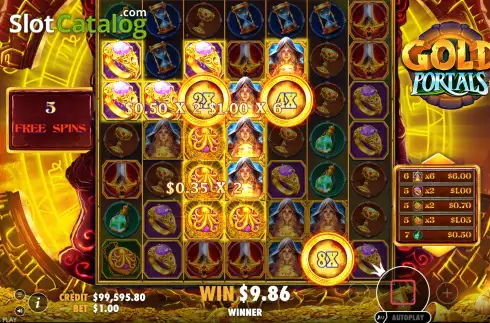 Οθόνη9. Gold Portals Κουλοχέρης 