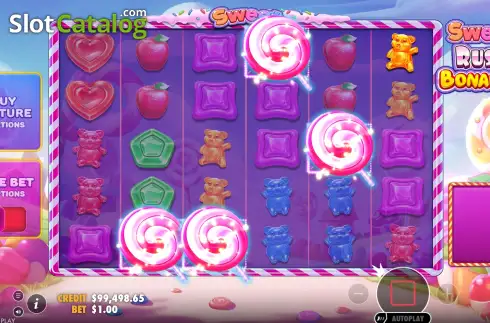 Οθόνη5. Sweet Rush Bonanza Κουλοχέρης