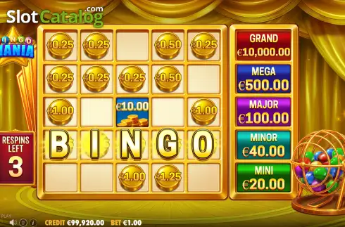 Οθόνη3. Bingo Mania (Pragmatic Play) Κουλοχέρης