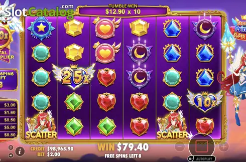 Οθόνη3. Starlight Princess Super Scatter Κουλοχέρης