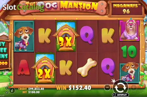 Οθόνη3. The Dog Mansion Megaways Κουλοχέρης