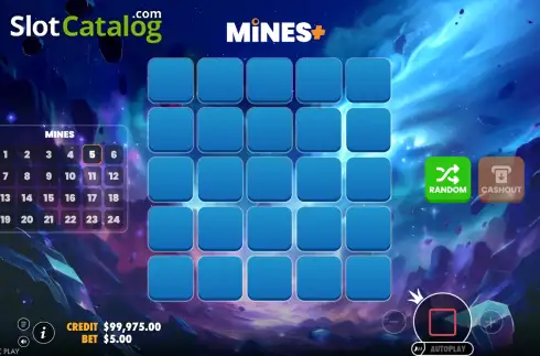 Οθόνη2. Mines+ (Pragmatic Play) Κουλοχέρης 