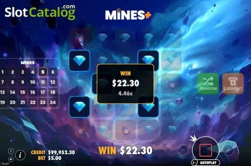 Οθόνη3. Mines+ (Pragmatic Play) Κουλοχέρης 