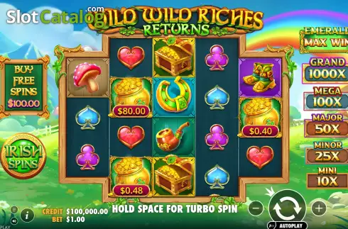 Οθόνη2. Wild Wild Riches Returns Κουλοχέρης