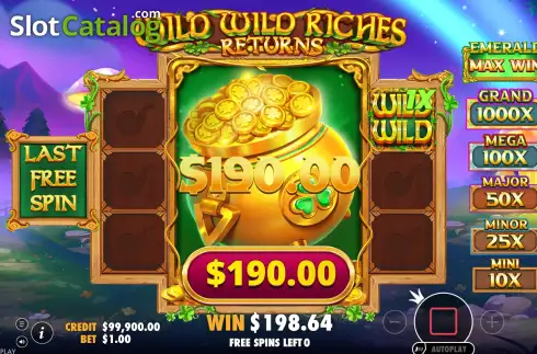 Οθόνη3. Wild Wild Riches Returns Κουλοχέρης