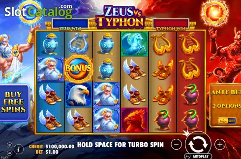 Οθόνη2. Zeus vs Typhon Κουλοχέρης