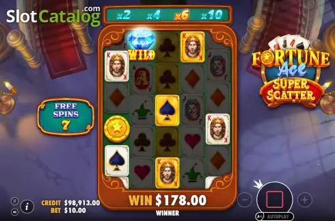Οθόνη3. Fortune Ace Super Scatter Κουλοχέρης