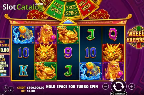 Οθόνη2. Wheel of Happiness Κουλοχέρης 