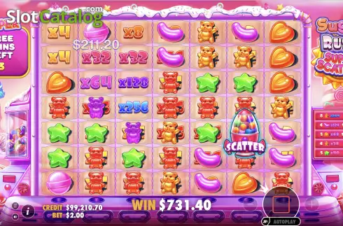 Οθόνη3. Sugar Rush Super Scatter Κουλοχέρης