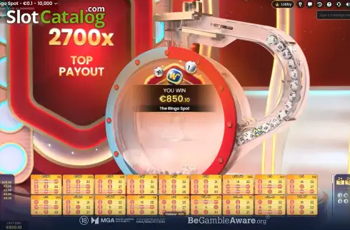 Οθόνη3. The Bingo Spot Κουλοχέρης