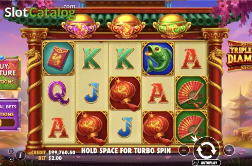 Οθόνη2. Triple Pot Diamond Κουλοχέρης