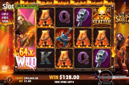 Οθόνη3. Wild Skullz Κουλοχέρης