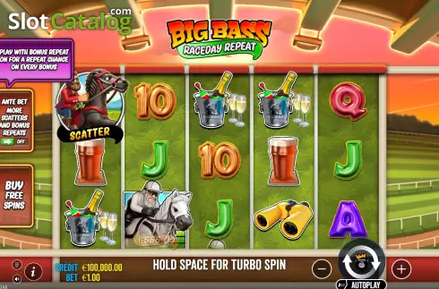 Οθόνη2. Big Bass Raceday Repeat Κουλοχέρης 